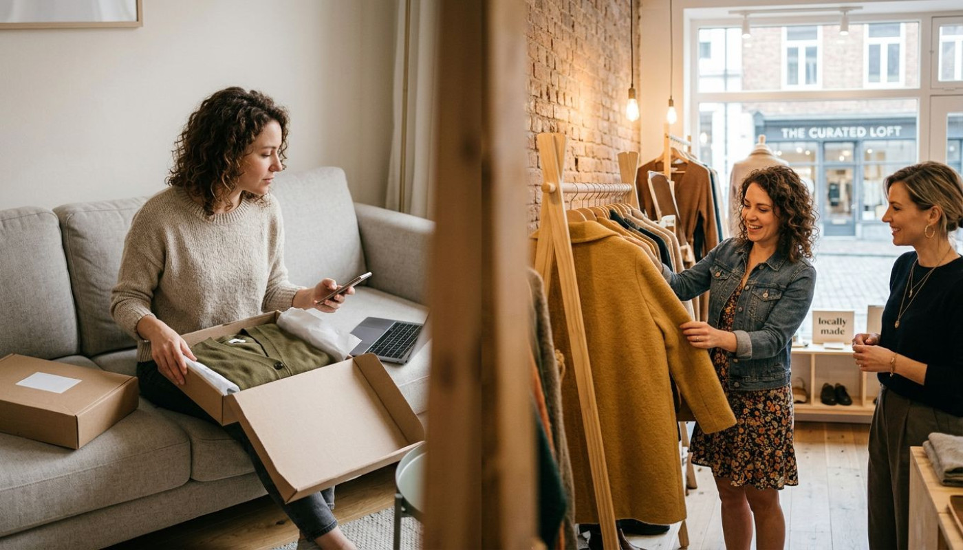 Unterschiede zwischen online-shopping und boutique-erlebnis aus erster hand erklärt